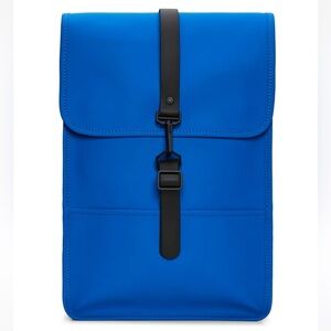 NWT Rains Waterproof Backpack Mini W3 In Color Waves Blue